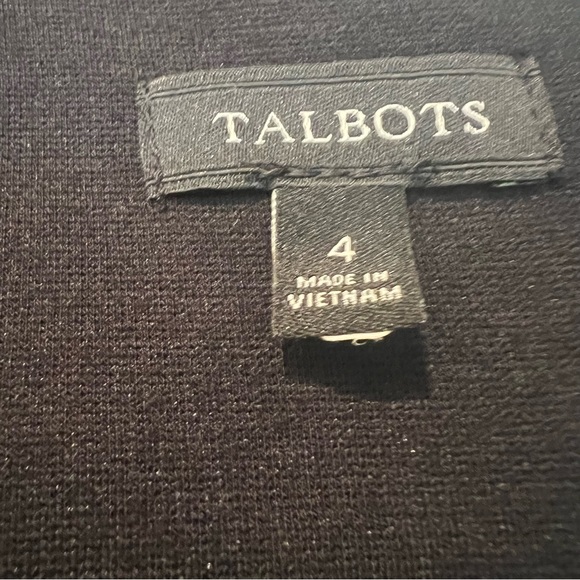 Talbots Lace Inset Sleeve Dress 4 - Picture 2 of 4